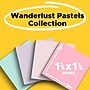 Post-it Recycled Super Sticky Notes, 1 7/8" x 1 7/8", Wanderlust Pastels Collection, 70 Sheet/Pad, 18 Pads/Pack~#|#~CF87E22A-0F6E-4301-B9CE58D8042413F9_sc7