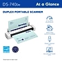 Brother DSmobile DS-740De USB Duplex Portable Document Scanner, White (DS-740De)~#|#~CF8B1D7F-6CD0-4B64-836D64782C69455E_sc7