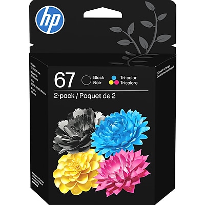 HP 67 Black/Tri-Color Standard Yield Ink Cartridge, 2/Pack (3YP29AN#140) Sansujyuku sansujyuku.com