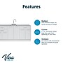 Viva Comfort 36'' H x 72" W Medical Cabinet with Center Sink and 24" W Right Side Desk, 6 Doors, 3 Drawers (90272-CS-GRY-AO)~#|#~CF9CEFE7-B7EE-49F2-BC340B155ECAC024_sc7