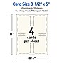 Avery Integrated Cards, 3.5" x 5", Matte Ivory, 40/Pack  (95341)~#|#~CF9E8F20-EC66-4D6B-9FDF79B5EF332087_sc7