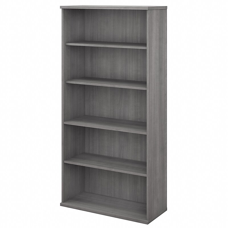 Bush Business Furniture Studio C 5 Shelf Bookcase, Platinum Gray (SCB136PG) image 1