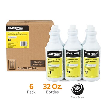Coastwide Professional All-Purpose Cleaner, Citrus, 32 Fl. Oz., 6/Carton (CW780032-A)