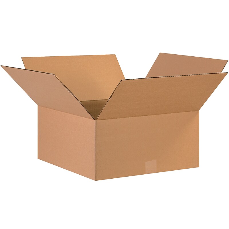 17" x 17" x 8" Shipping Boxes, 32 ECT, 20/Bundle (17178) image 1