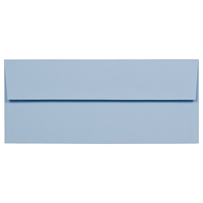 JAM Paper #10 Business Envelopes, 4.125 x 9.5, Baby Blue, Bulk 500/Box (2155778H) image 1