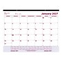 2027 Brownline 22" x 17" Monthly Desk Pad Calendar, White/Burgundy (C1731V-27)~#|#~CFA99C33-9724-49E3-85EDFB6A9E305EC0_sc7