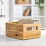 iDESIGN Small Stackable Wood Storage Bin, Clear, 2/Pack (28213M2)~#|#~CFB415EA-B6CF-4811-B95F912F63CC8F57_sc7