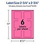 Avery Hemp Square Laser/Inkjet Multipurpose Labels, 2-3/4" x 2-3/4", Off-White (240/Box)~#|#~CFB6C0E1-DD56-4BFC-867F429A8CC4F441_sc7