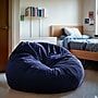 Flash Furniture Cotton Twill Oversized Solid Bean Bag Chair, Navy Blue~#|#~CFB963D5-6B4E-4601-AE3B1F3106B4E203_sc7
