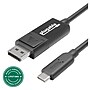 Plugable USBC-DP 6' USB 3.1 USB Type-C to DisplayPort Audio/Video Cable, Male to Male, Black~#|#~CFBA52A3-560B-44DD-B73D09A2557322BD_sc7