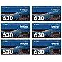 Brother TN630 Black Standard Yield Toner Cartridge, 6/Pack~#|#~CFBB6F7C-BA20-4FAF-827A950DE3F57F4E_sc7