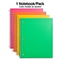 Pep Rally 1-Subject Notebook, 8" x 10.5", College Ruled, 100 Sheets, Color chosen at random (58682M)~#|#~CFC2CB25-1B52-4B24-B3C544CB51FDA496_sc7