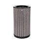 Alpine Industries Steel Outdoor Trash Can with Open Lid, 32 Gallon, Gray (ALP4400-01-GRY)~#|#~CFC45BD5-FF50-4F56-AD88A2B1F9E28E65_sc7