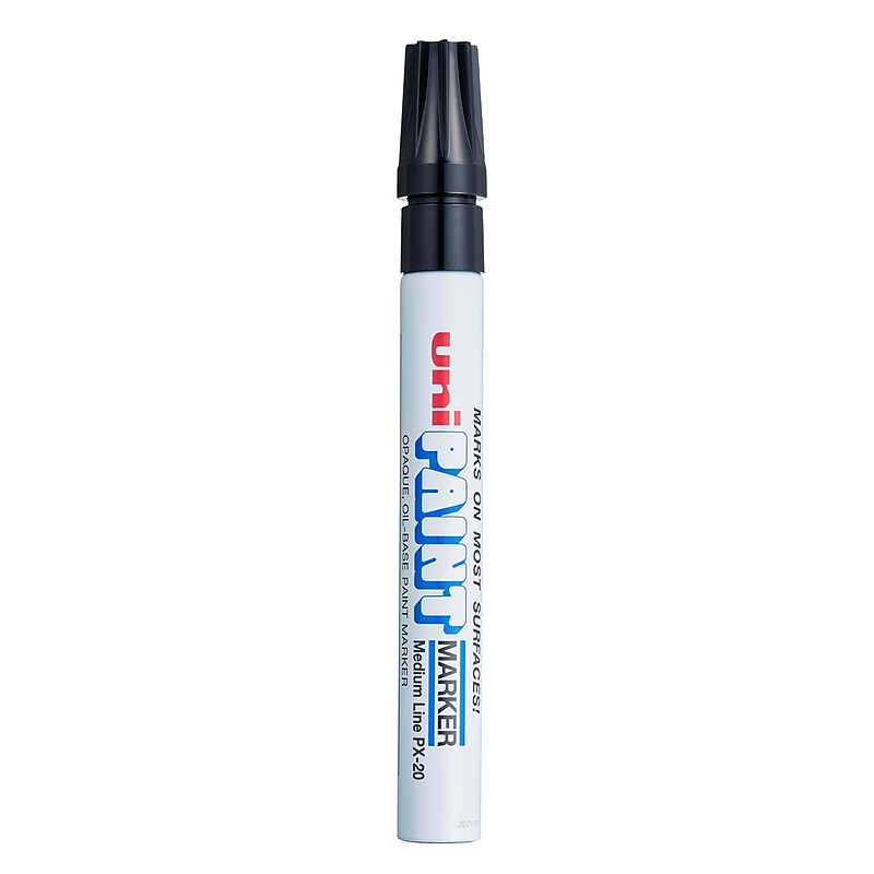 uni PAINT PX-20 Oil-Based Marker, Medium Tip, Black (63601) image 1