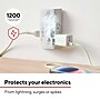 Staples TECH 6-Outlet 3-USB Port Surge Protector, 1200 Joules, White (ST62778)~#|#~CFCE43BB-0813-4935-99C712488B8DA798_sc7
