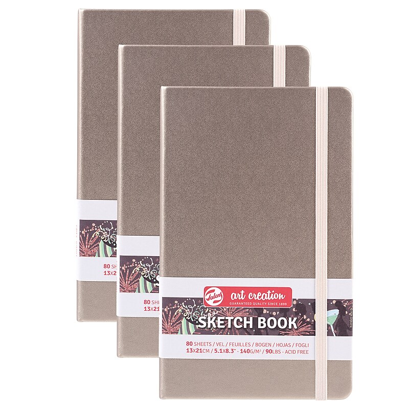 Talens Art Creation 5.1" x 8.3" Sketch Book, 80 Sheets/Book, 3/Bundle (TLN9314242M-3) image 1