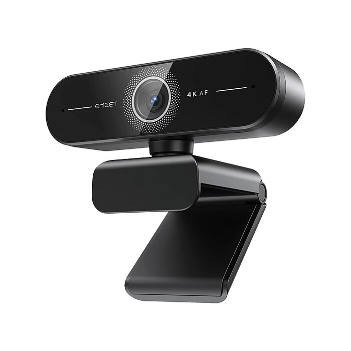 EMEET SmartCam 4K HD 3840 x 2160 WebCam, Tripod-Mount, Black