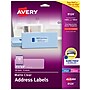 Avery Laser/Inkjet Address Labels, 1-1/3" x 4", Matte Clear, 140 Labels/Pack (8124)~#|#~CFD1ADB0-726C-46B1-B0016C53993E4D86_sc7