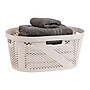 Mind Reader 10.57-Gallon Laundry Basket with Handles, Plastic, Ivory (HHAMP40-IVO)~#|#~CFD70E90-5549-4DAD-896FF9D4A508E720_sc7