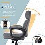 Click365 Classic Ergonomic Bonded Leather Swivel Executive Chair, Gray (CCHR10022D)~#|#~CFDDFF9B-CFFB-4A64-BCBD4471CE57CFE7_sc7