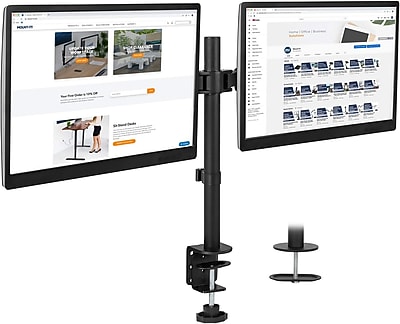 Mount-It! Full Motion Dual Monitor Desk Mount - Thumbnail 2