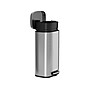HLS Commercial Stainless Steel Trash Can with Hinged Lid, 8-Gallon, Silver (HLSS08RFR)~#|#~CFEA2F7A-4F50-4027-8ACC35CE7F976CAD_sc7