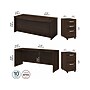 Bush Business Furniture Studio C 72"W Bow Front Desk and Credenza with File Cabinets Bundle, Black Walnut (STC009BWSU)~#|#~CFEABE3C-2DCC-48C3-903D7B96E95FBF7B_sc7