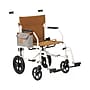 Medline Transport Wheelchair, Fixed Desk Lenth Arms, Tan (MDS808200KWM)~#|#~CFEADD5A-BB14-4B41-9CC14E01FBDD55F5_sc7