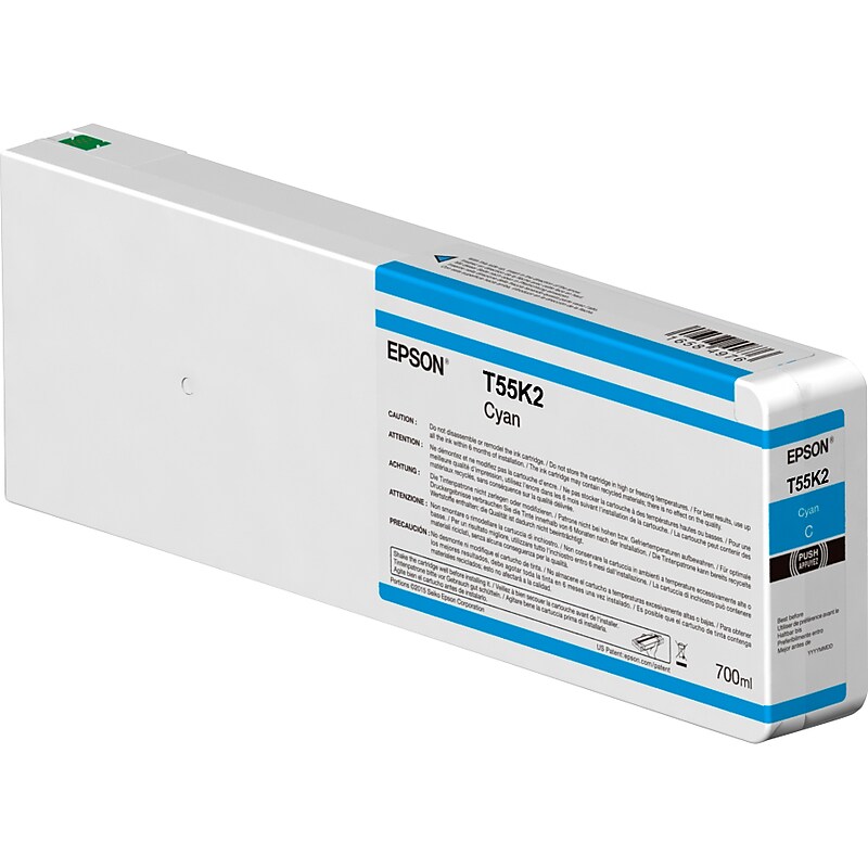 Epson UltraChrome HDX/HD T55K Cyan Ink Cartridge (T55K200) image 1