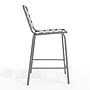 Flash Furniture Lila Indoor-Outdoor Restaurant Bar Height Stool with Slat Back, Silver (TLH015H)~#|#~CFEE777D-87CE-462A-B5B7023BA9AE286B_sc7