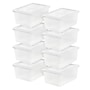 Iris 17 Qt. Snap Lid Storage Bin, Clear, 8/Carton (500243CT)~#|#~CFF150DF-BB26-4307-BF6734102687213D_sc7