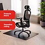 Staples Carpet Chair Mat, 36" x 48", Designed for Low-Pile Carpet, Black Vinyl (128004)~#|#~CFF29EA8-3B7C-498A-943F58C6F85EFEA8_sc7