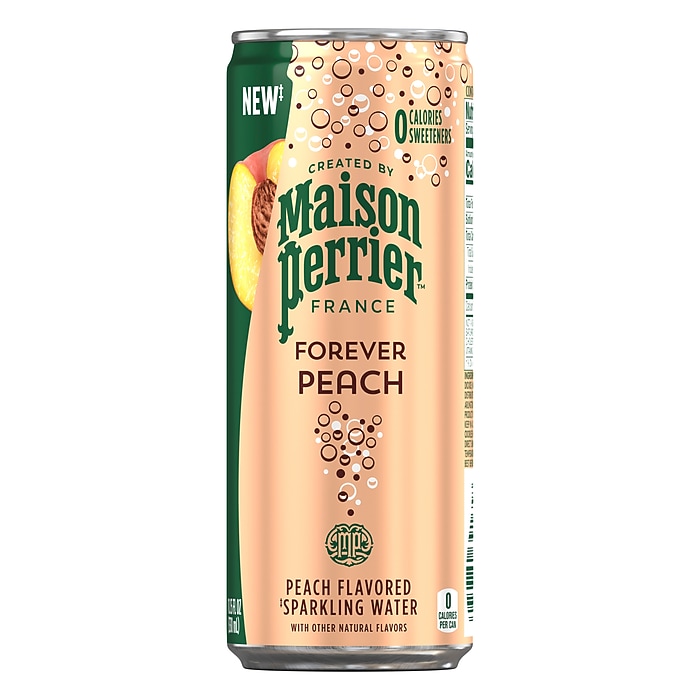 Perrier Peach Flavored Sparkling Mineral Water, 11.15 oz., 8