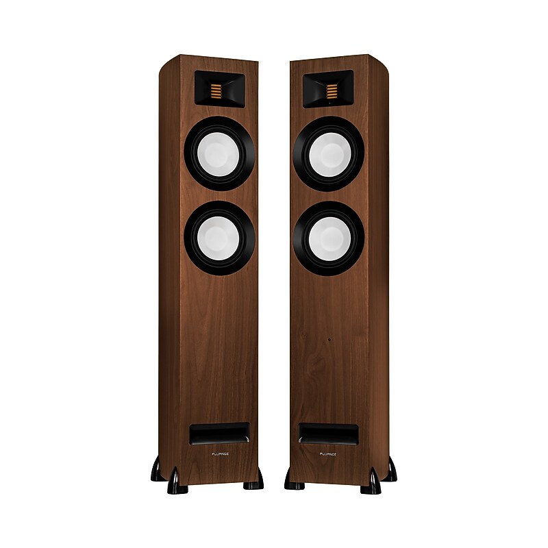 Fluance Ri91 Stereo Bluetooth Floorstanding Tower Speakers with AMT Tweeters, Walnut (RI91W) image 1