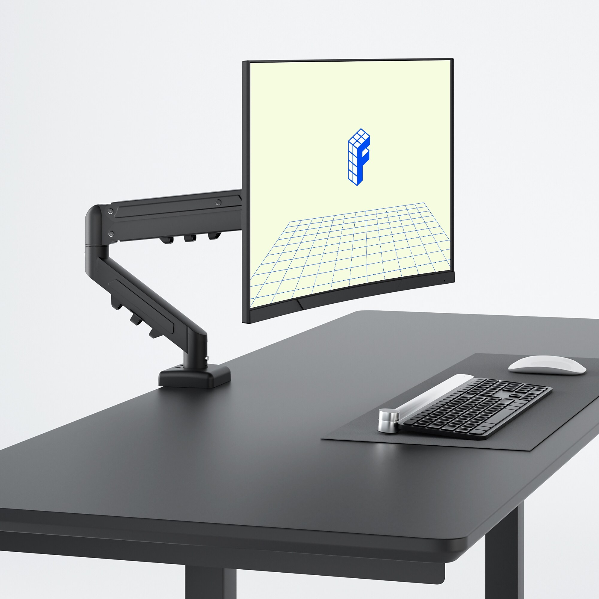 FlexiSpot MA1 Single Adjustable Arm, Up to 32″ Monitor, Black (MA1B-S-DP) Sansujyuku sansujyuku.com