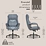 Elle Decor Rivendell AIR Lumbar Ergonomic Faux Leather Swivel Executive Chair, Blue (60124-BLU)~#|#~CFFEF529-AA7F-4C67-8BF29F0B842AD164_sc7
