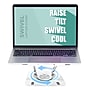 Uncaged Ergonomics 10.2" x 10" Metal Swivel Laptop Stand 2.0, White (SLS-White)~#|#~D009F7D8-44EC-417B-918610CF2CBAD131_sc7