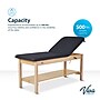 Aristo Wood Physician Adjustable Exam Table with Shelf, 2 Drawer Cabinet, Paper Cutter, Holder, 500lbs. Capacity, Black~#|#~D00A154C-1693-48BC-8A64921FC61AE9C3_sc7
