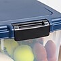 Iris 60 Quart Storage Container with Lid, Plastic, Black (301152)~#|#~D00D6C8F-FA50-42D3-BAE07BB1D5B003A7_sc7