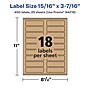 Avery Laser/Inkjet Rectangle Multipurpose Labels, 15/16" x 3-7/16", Kraft Brown, 450 Labels/Pack ( 94218)~#|#~D0138C3C-12D3-4ACB-AF86D931D1ABDEB4_sc7