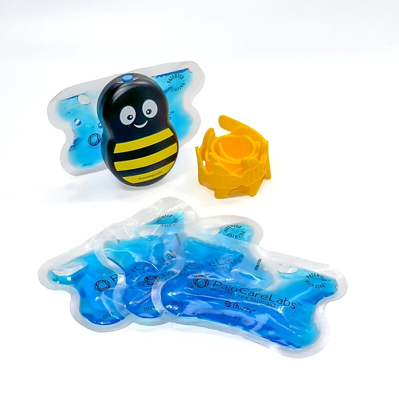 Buzzy Mini Vibrating Ice Massager Kit, Striped Bee (BKHM1) image 1