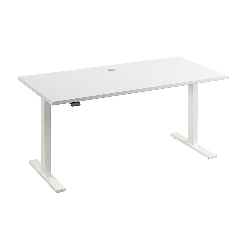 Bush Business Furniture Move 60 Series 60"W Electric Adjustable Standing Desk, White (M6S6030WHWK) image 1