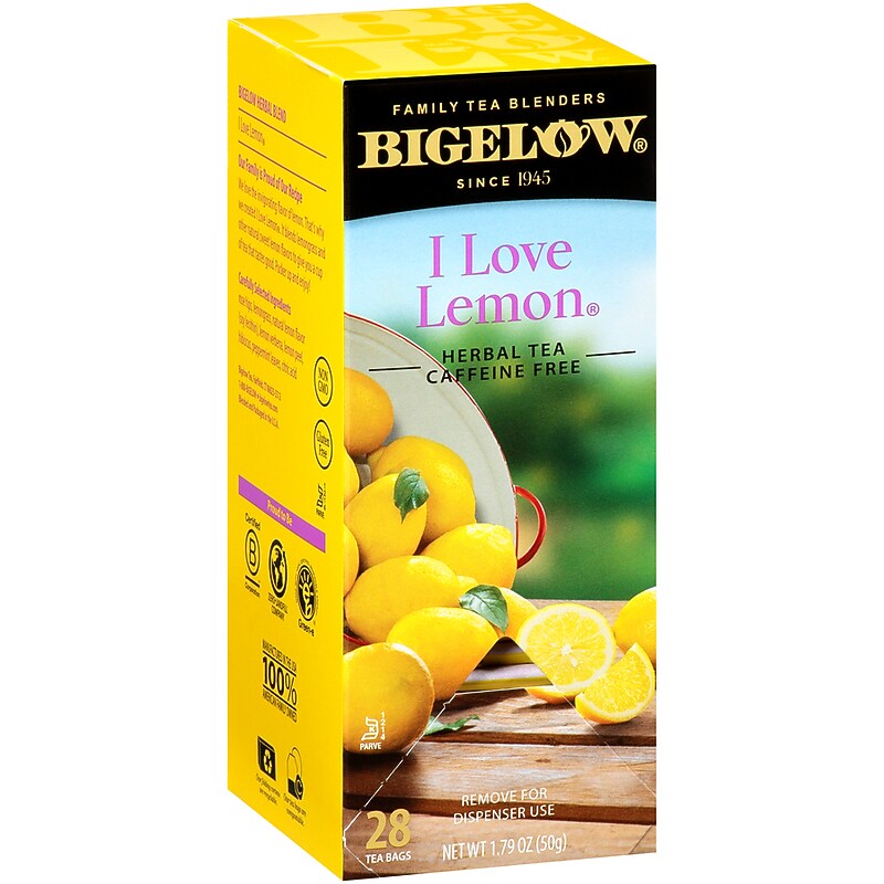Bigelow I Love Lemon Tea Bags, 28/Box (003991) image 1