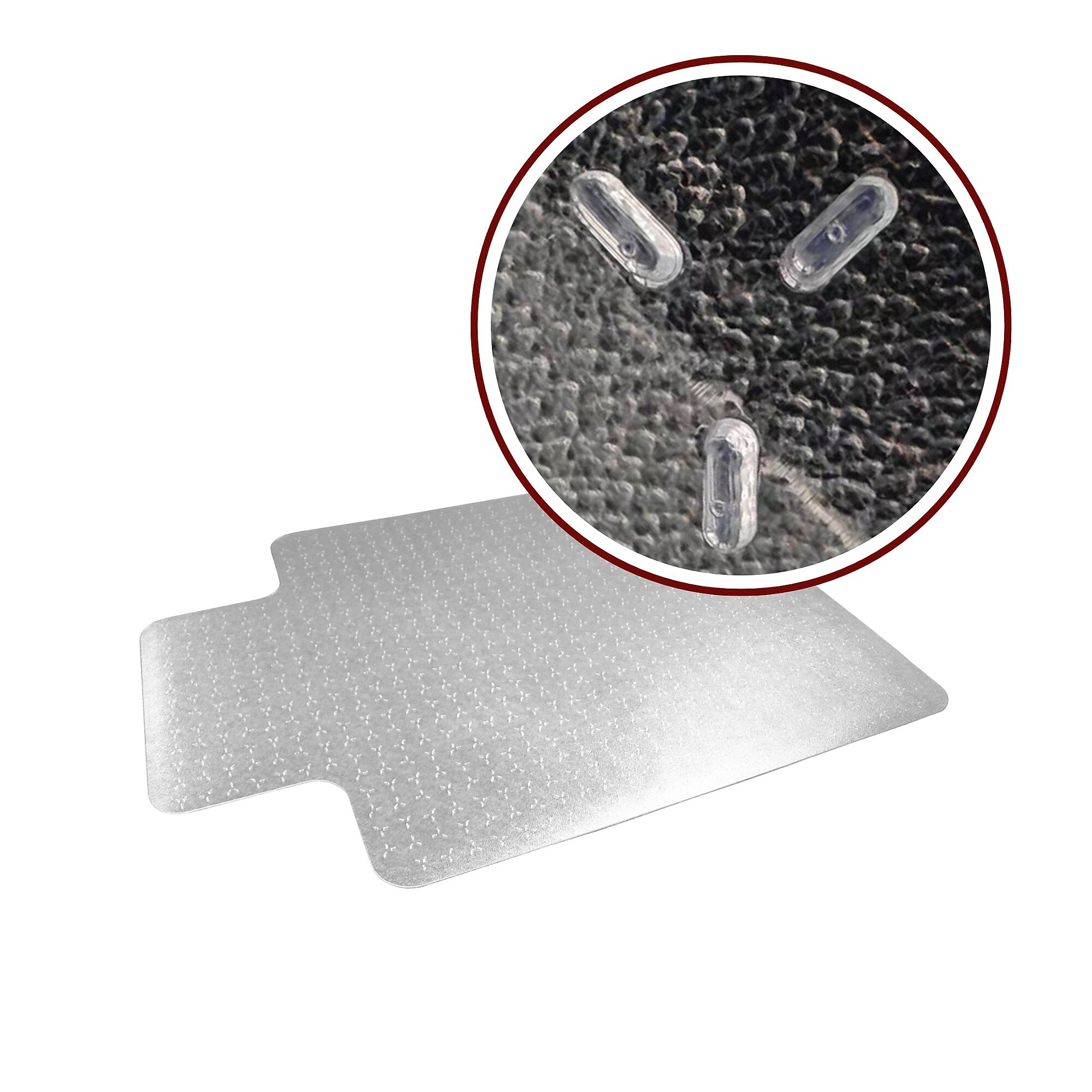 Floortex Cleartex TrYlok Carpet Chair Mat with Lip, 45″ x 53″, Designed for Low-Pile Carpet, Clear Vinyl (NRCMFLVT0004) Sansujyuku sansujyuku.com