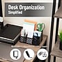 Mind Reader 5-Compartment Metal Desk Organizer, Black (MOSORG-BLK)~#|#~D020D9D5-BE02-4276-B8491FEEDFD23F29_sc7
