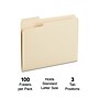 Staples 30% Recycled File Folders, 1/3-Cut Tab, Left Position, Letter Size, Manila, 100/Box (ST116749/116749)~#|#~D023ECBA-8FA3-4F1E-B3C09894073D4815_sc7