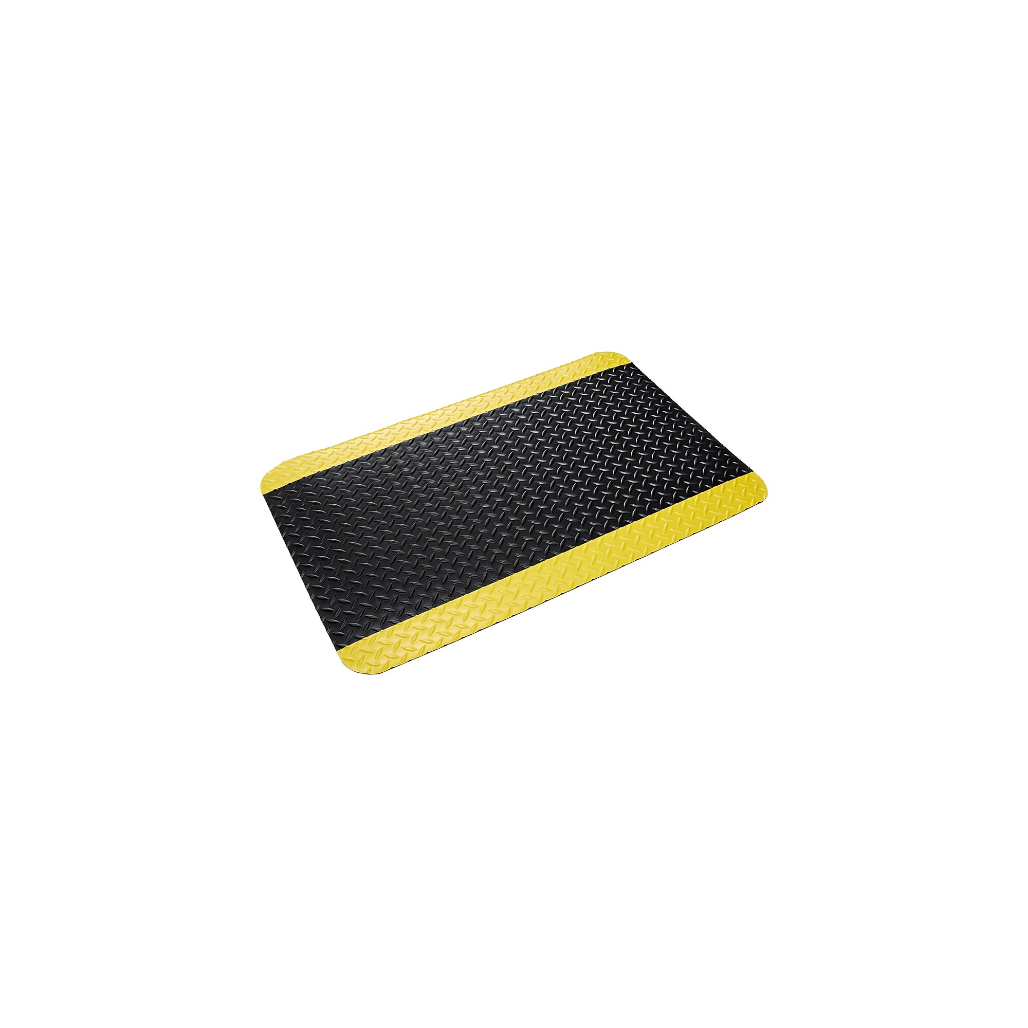 Crown Mats Workers-Delight Deck Plate Supreme Anti-Fatigue Mat, 24″ x 36″, Black/Yellow (WD 1223YB) Sansujyuku sansujyuku.com