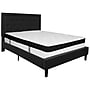 Flash Furniture Roxbury Tufted Upholstered Platform Bed in Black Fabric with Memory Foam Mattress, Queen (SLBMF23)~#|#~D024AE90-4E34-4707-A5B40C85D4D6AEFB_sc7