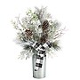 Nearly Natural Artificial Frosted Greenery and Pinecone Christmas Arrangement, 28" (A1848)~#|#~D0277307-C768-40C4-9195200BC6AED9E6_sc7