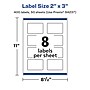Avery Laser/Inkjet Rectangle Multipurpose Labels, 2" x 3", Matte White, 400 Labels/Box (94237)~#|#~D02B5939-D021-4C0A-89D4C1C9B98CDA5F_sc7